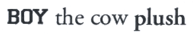 Boy The Cow Plush